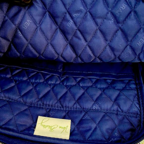 Retired Vera Bradley Katalina Blues Quilted Cotton Backpack Floral Bag main image 7